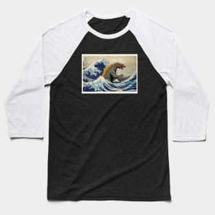 Godzilla vs the great wave off kanagawa Baseball T-Shirt